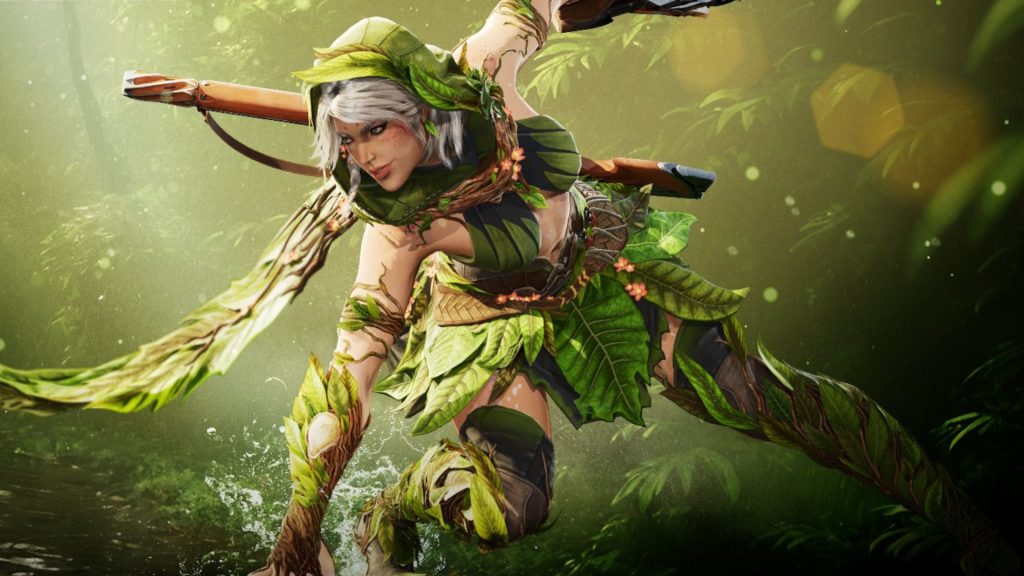 Fairy-like, Scarlet's Fables skin in Highguard has her clothed in leaves