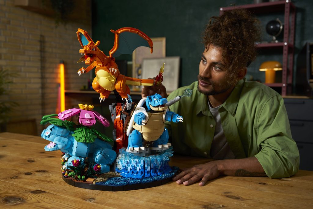 The first Lego Pokémon sets have been revealed, including a $650 Charizard, Blastoise and Venusaur statue
