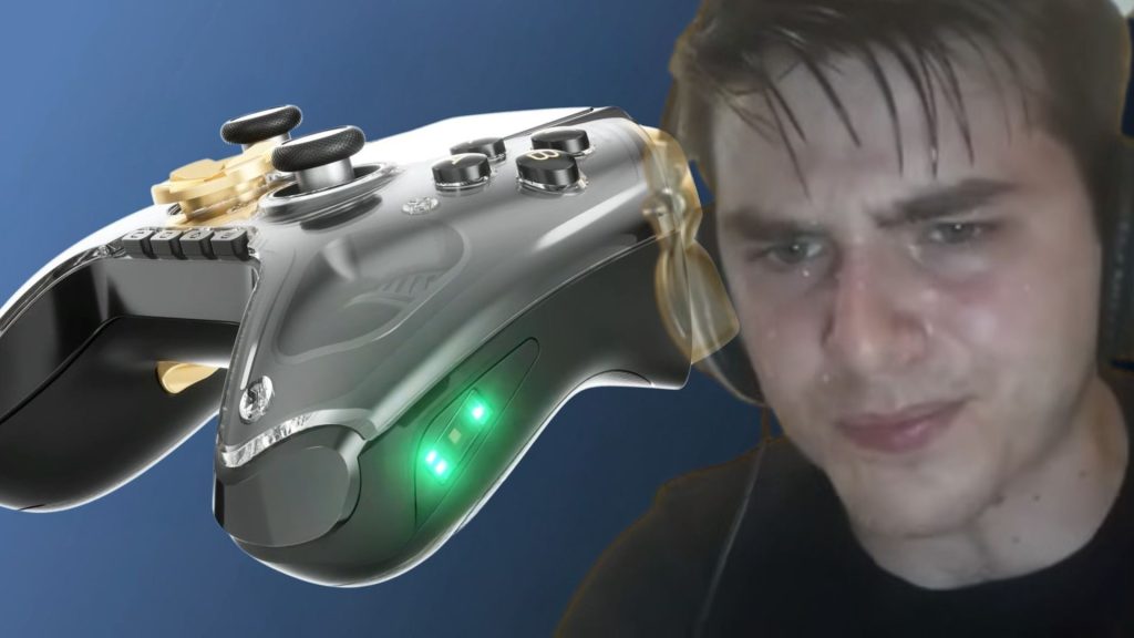 Sweatlord gamers, listen up: this new controller tracks your heart rate as you play, but it's giving me Wii Fit flashbacks An image of the heart rate monitor on the Anbernic RG G01 controller next to the sweatlord gamer meme