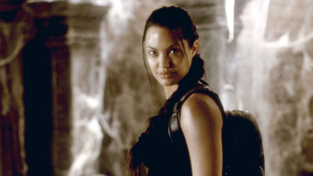 Angelina Jolie as Lara Croft in Tomb Raider