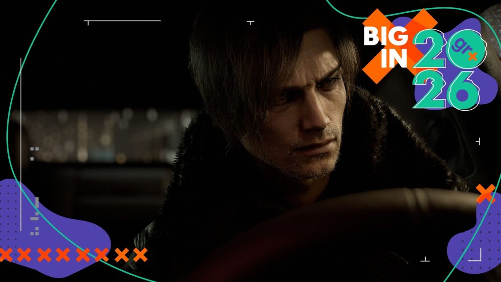 Resident Evil Requiem protagonist Leon sitting in the driver's seat of a dark car