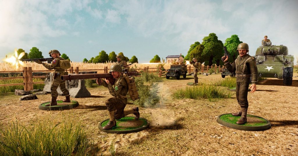 Strategy game Bolt Action is a tabletop WW2 miniatures port with indirect fire, armour facings and overwatch