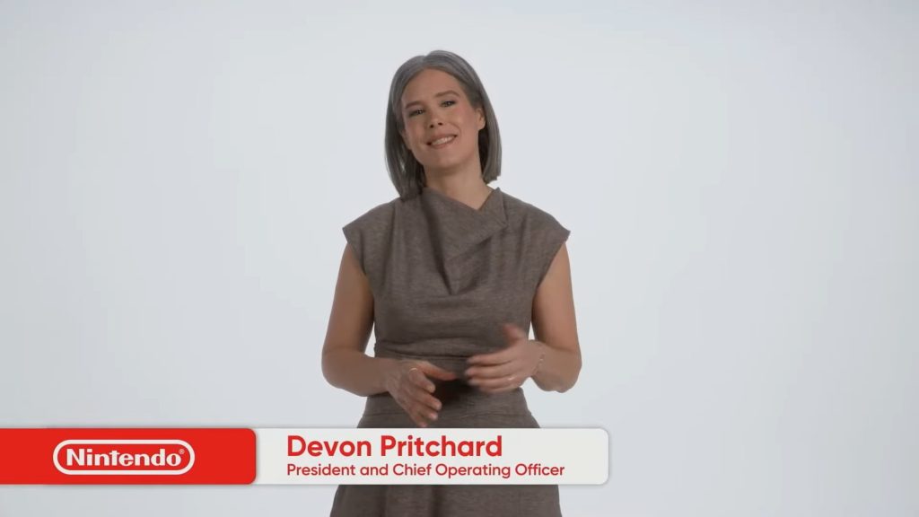 Nintendo of America’s new president Devon Pritchard makes her first industry appearance since taking on the role