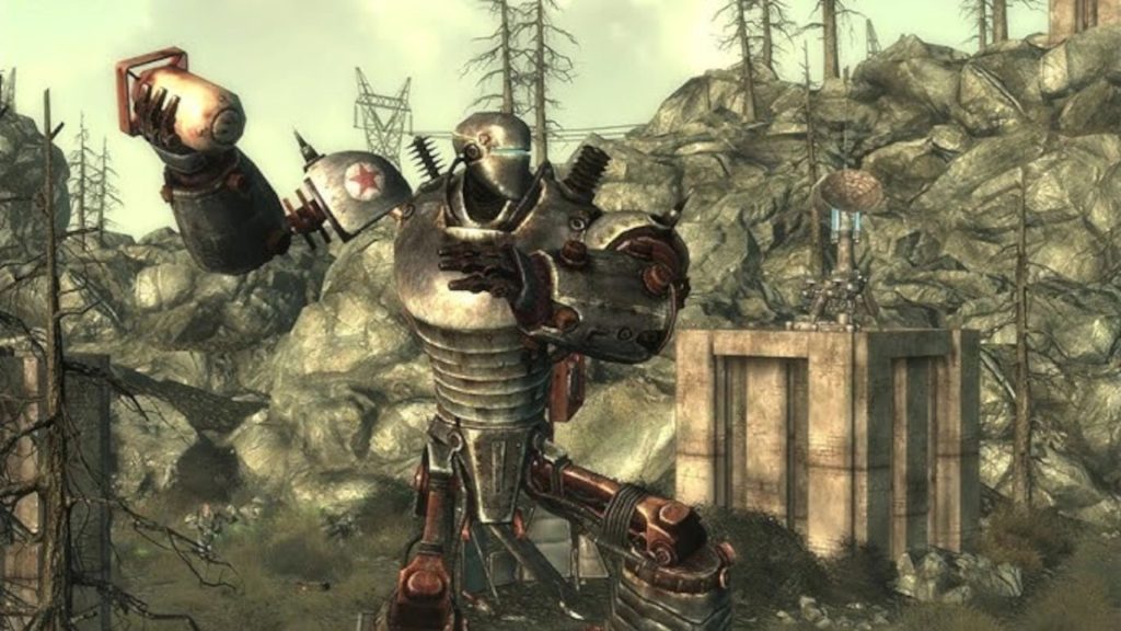 It took Bethesda "several months" to get Fallout 3's Liberty Prime to do what he's told and stop fighting random NPCs: "It's all we're asking you to do, sir" Liberty Prime in Fallout 3