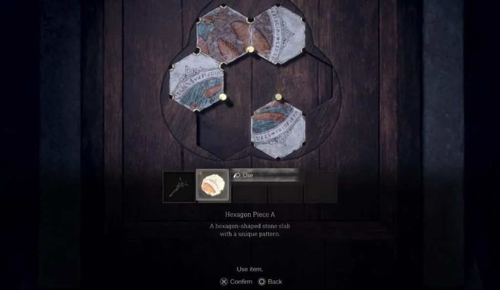 RE4 Remake: Hexagon puzzle piece locations and solution