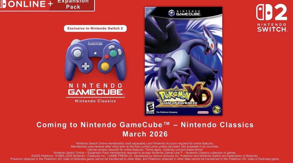 Pokémon XD: Gale of Darkness comes to Nintendo Switch 2’s GameCube library next month Pokémon XD: Gale of Darkness comes to Nintendo Switch 2’s GameCube library next month