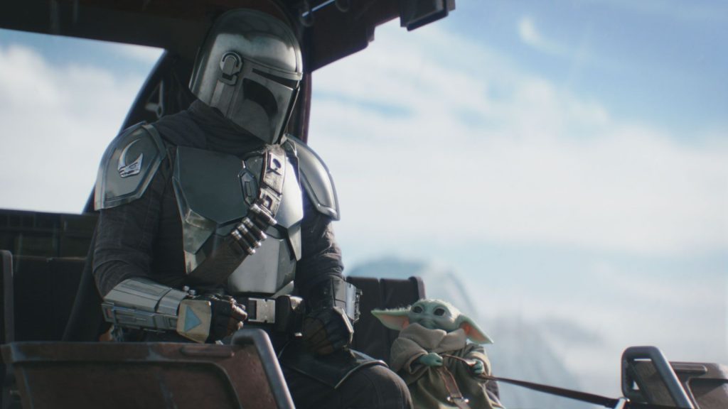 The Mandalorian and Grogu in the Big Game Spot