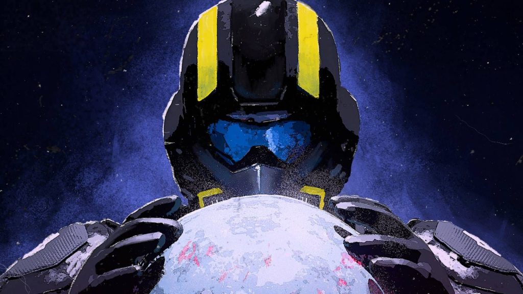 Cropped Helldivers 2 art from the official 'Save Cyberstan' poster.