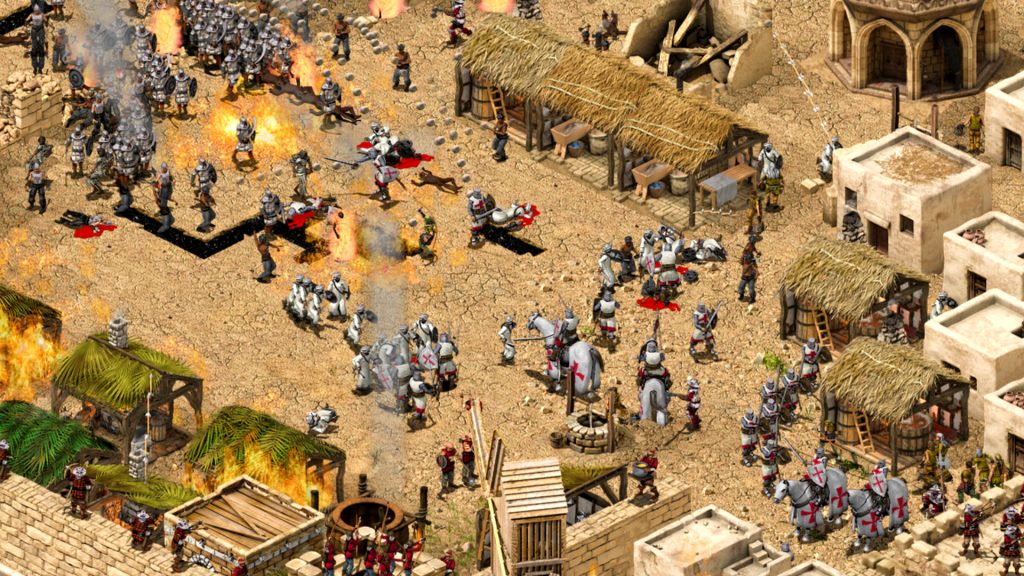 Medieval RTS Stronghold Crusader packs new maps and missions into a free update, alongside two brutal DLC lords