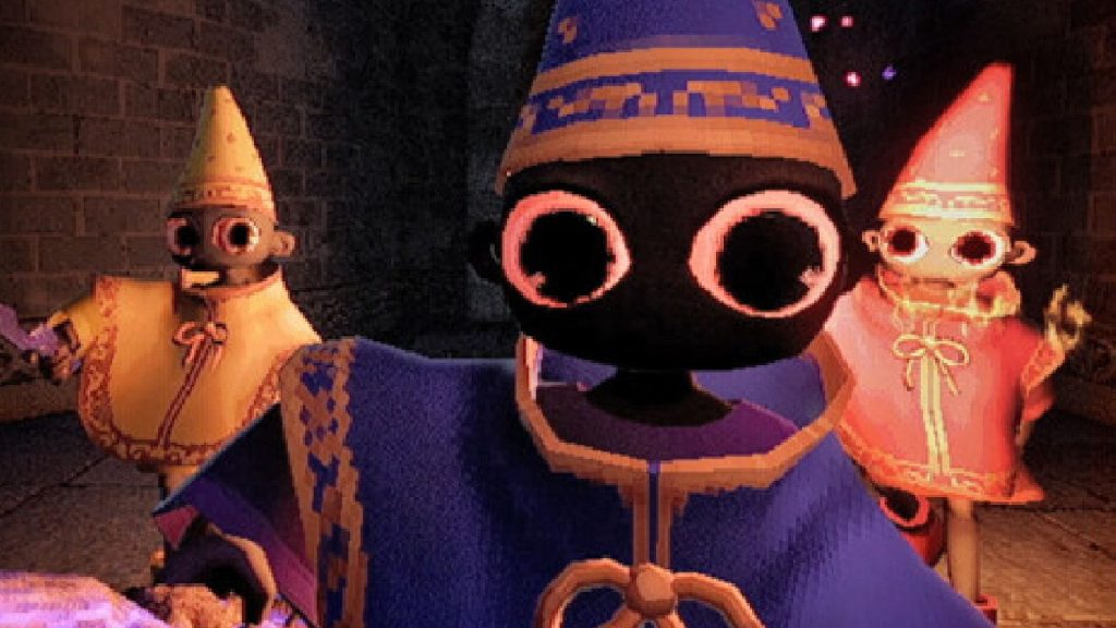 Three wizards stare at the camera in Yapyap