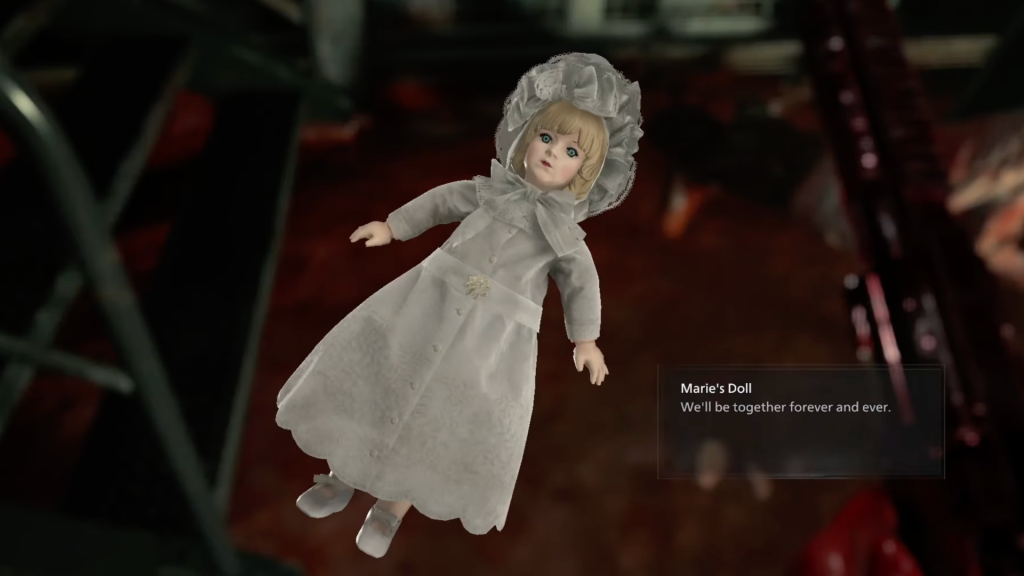 A screenshot from a Resident Evil Requiem how-to video by Kyro shows Marie's Doll
