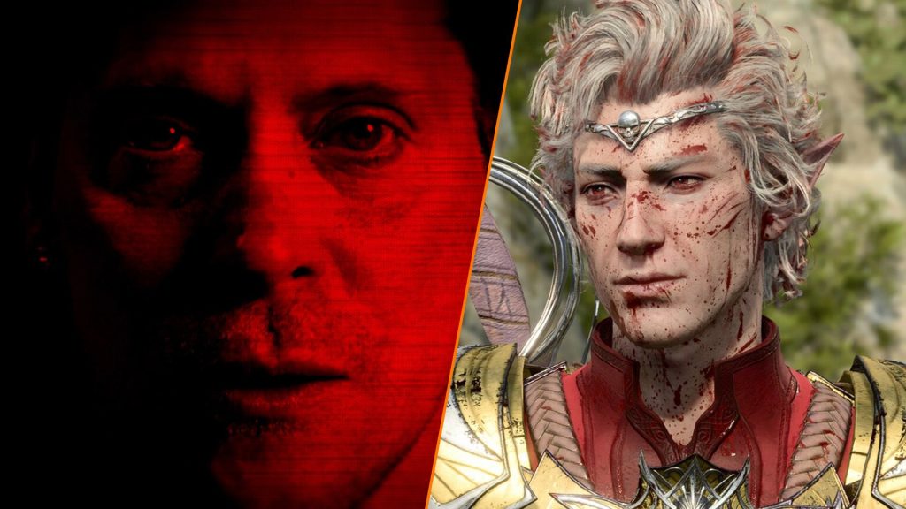 Neil Newbon in Dead Take and Astarion from Baldur's Gate 3