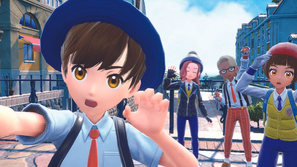 The player takes a selfie - from Pokemon Scarlet and Violet's entry in The Story of Pokemon bookazine