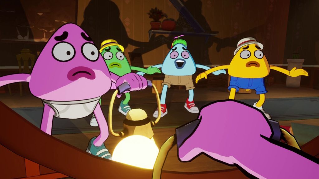 We Gotta Go characters holding lanterns