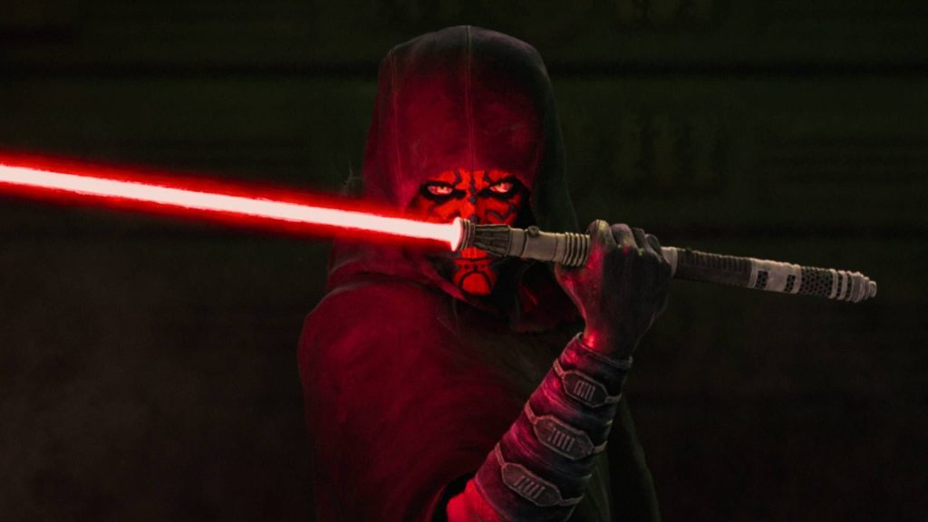 Maul holding his lightsaber in Maul &ndash;&nbsp;Shadow Lord