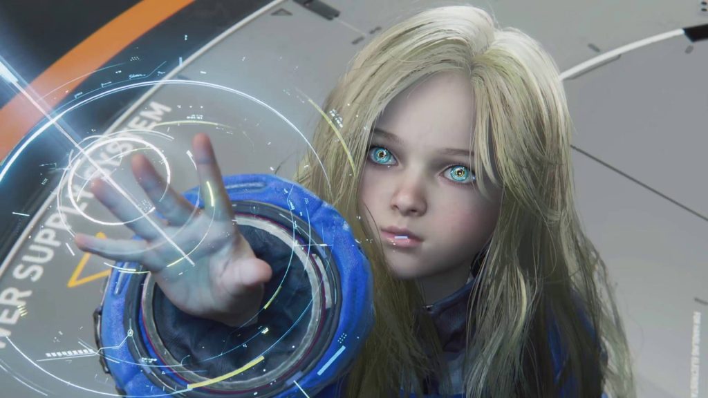 How long is Pragmata? Pragmata Diana hacking in the Shelter with her arm outstretched