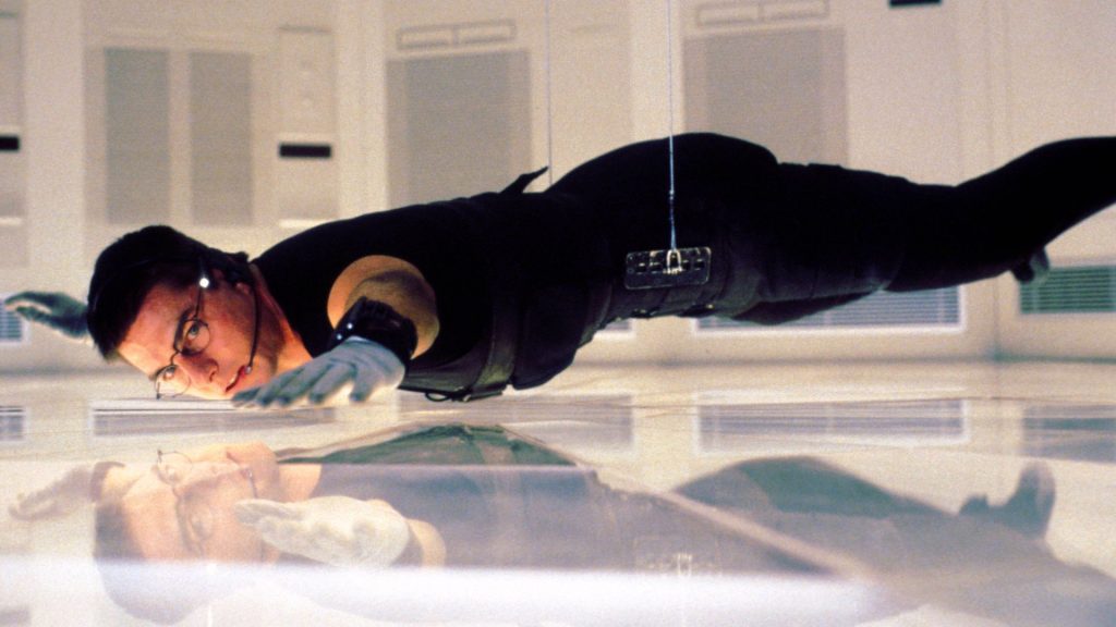 Tom Cruise as Ethan Hunt in the first Mission: Impossible film.