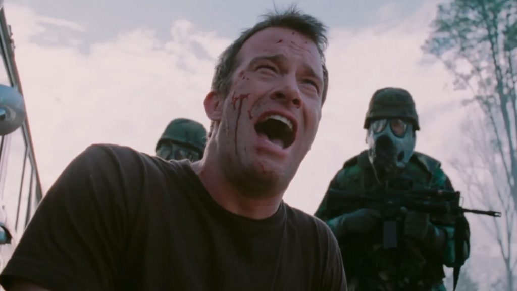 Thomas Jane as David Drayton screaming at the end of The Mist