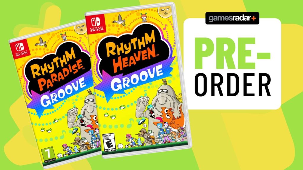 Rhythm Heaven Groove pre-orders are live, and there's thankfully no game-key cards in sight Image of the Rhythm Heaven Groove and Rhythm Paradise Groove Switch game boxes on a light green GamesRadar+ background.