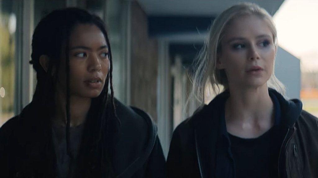 Jaz Sinclair as Marie and Erin Moriarty as Annie in Gen V season 2