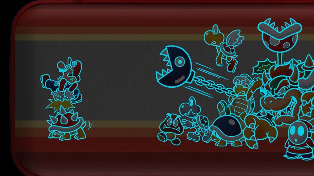 Image of Turtle Beach PlayTrek Switch 2 Koopa Troop case showcasing its glow-in-the-dark Nintendo artwork.