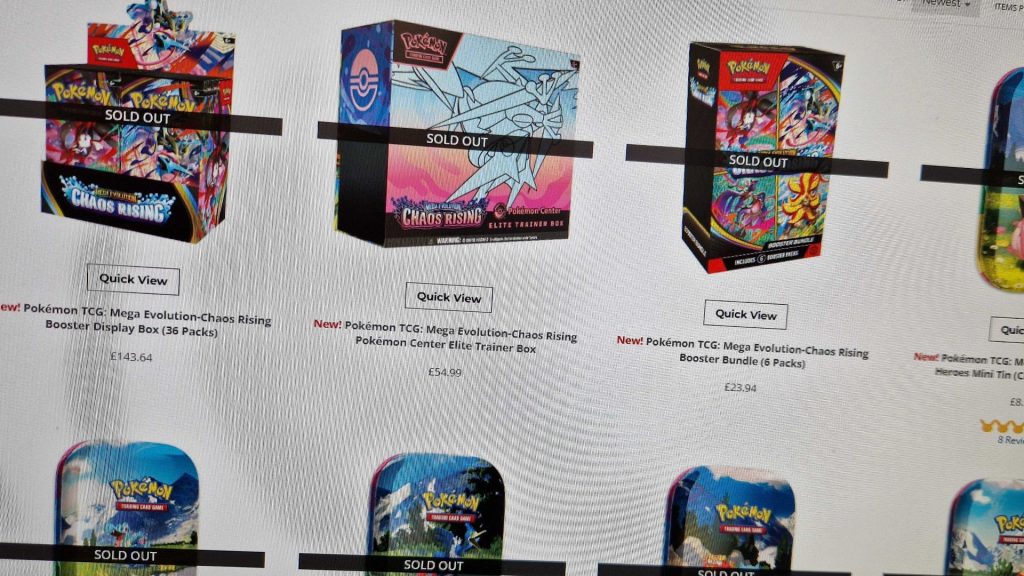 Pokemon Center tackles resellers with 'Early Access' for cards, merch, and more, and it's about bloody time A selection of Pokemon card listings with 'sold out' over the top