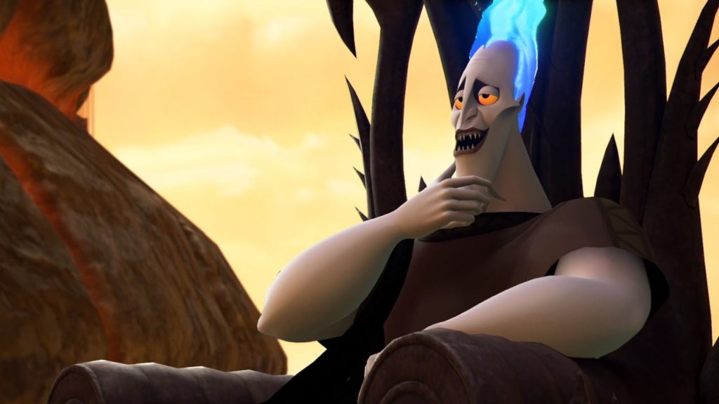 Hades scratches his chin in Kingdom Hearts 3