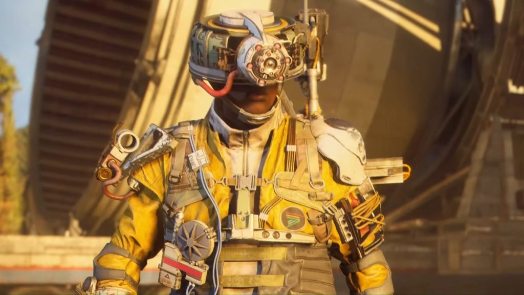 Arc Raiders Wasp Hunter armor set with yellow leather