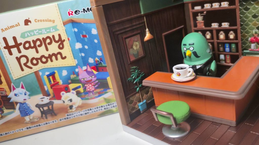 Animal Crossing just turned 25, here's how we're celebrating the anniversary in style Close up photo of the Brewster toy set from the Animal Crossing Happy Room Collection.
