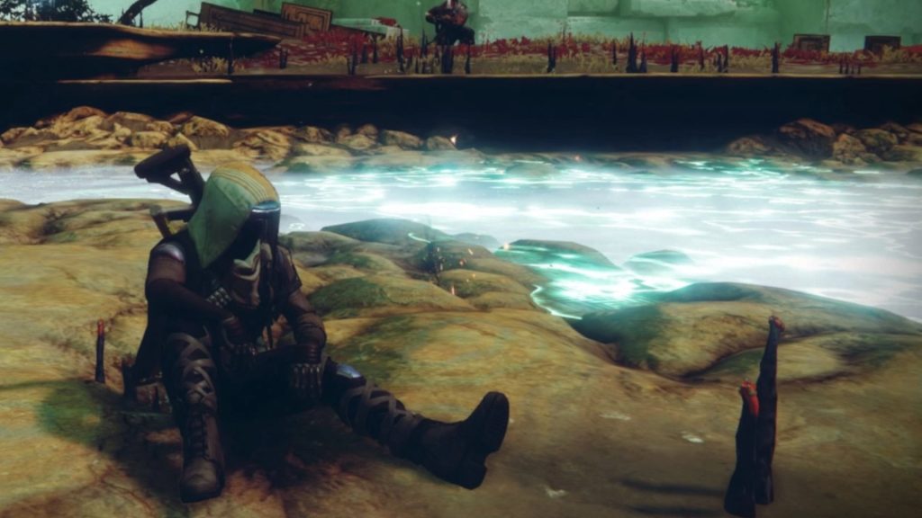As someone who was all-in on Destiny from day one, I'm gutted to see where we are now A Guardian sat on the shore by bright blue water in Destiny
