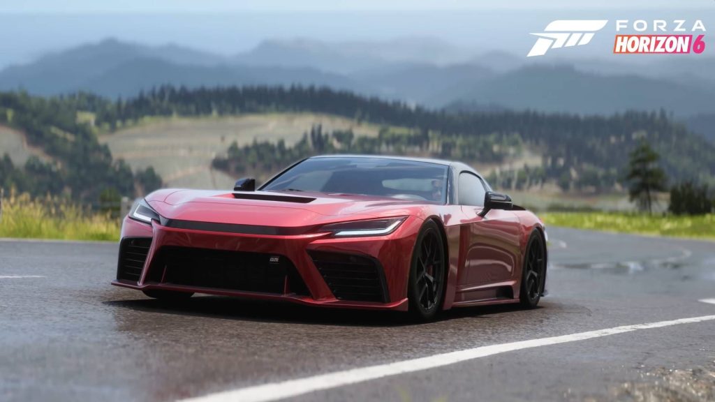 Forza Horizon 6 car list and every car you can drive in the game Forza Horizon 6 Toyota GR GT cover car driving up hill road