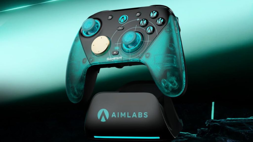 The GameSir G7 Pro 8K PC Aimlabs Edition in a marketing image