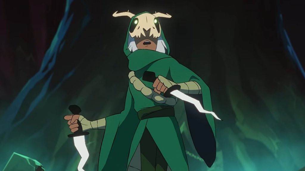 Slay the Spire 2 hero Silent in green robe
