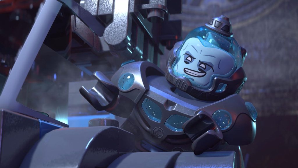 Mr Freeze grins in Lego Batman: Legacy of the Dark Knight