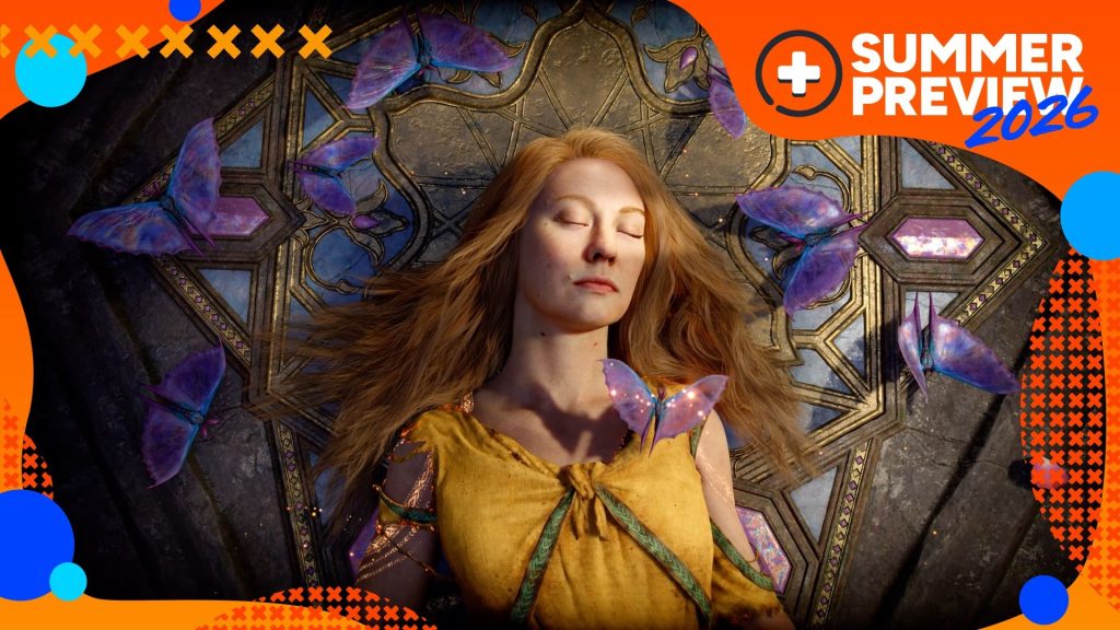 5 State of Play announcements that stole the stream God of War Laufey protagonist Laufey lying on a stone altar surrounded by butterflies, shown during the June State of Play which is recapped in this article
