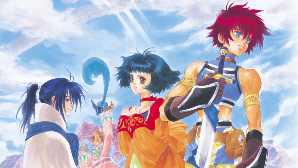 After 26 years, classic JRPG Tales of Eternia returns: the remaster coming this October looks fantastic, and is actually good for the series for once Tales of Eternia illustration with three characters against blue sky