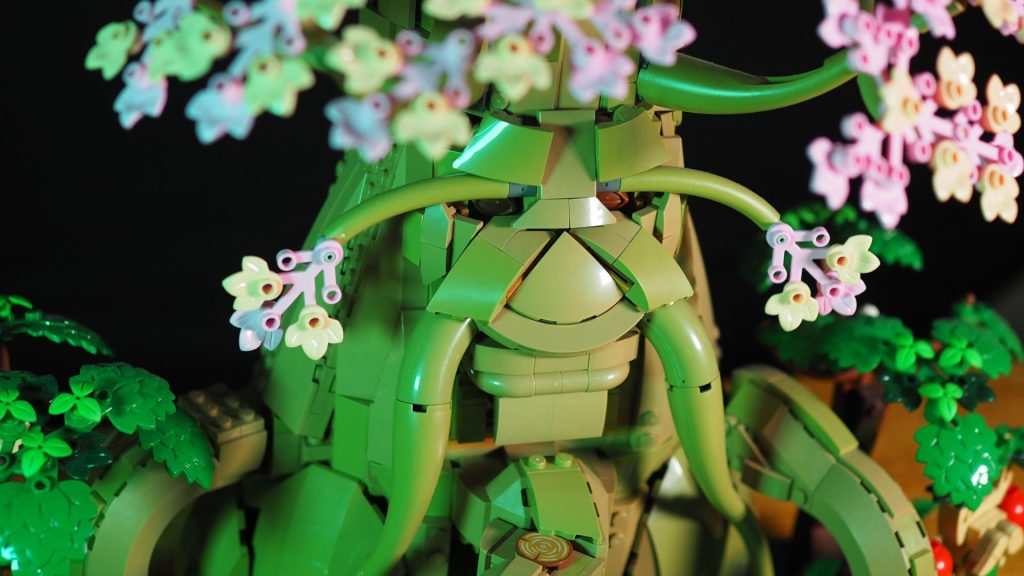 The Lego Great Deku Tree face