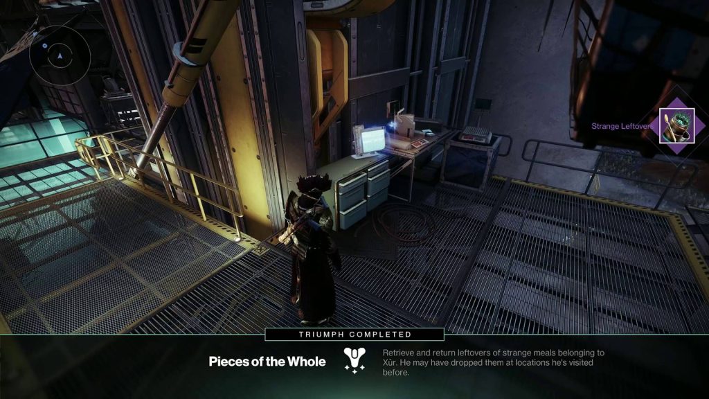 Destiny 2 all Strange Leftovers collected and Pieces of the Whole Triumph completed