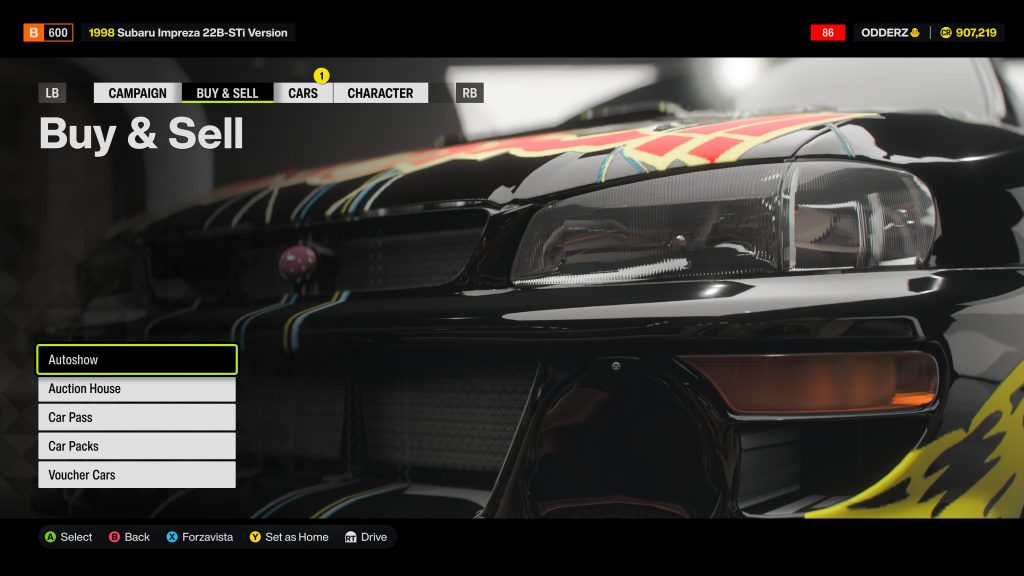 Forza Horizon 6: How to sell cars in the Auction House