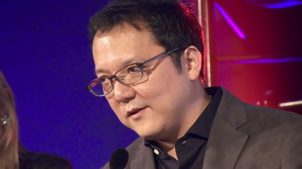Hidetaka Miyazaki speaks at Golden Joysticks 2018