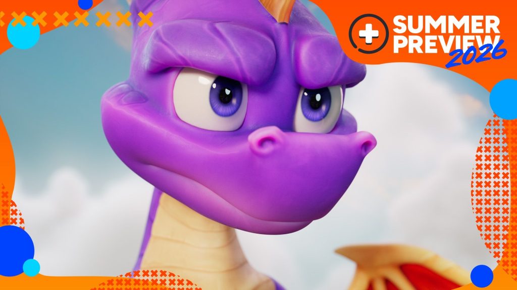 Spyro the dragon looking forwards in the sky in a screenshot from Spyro: A Realm Beyond's reveal trailer